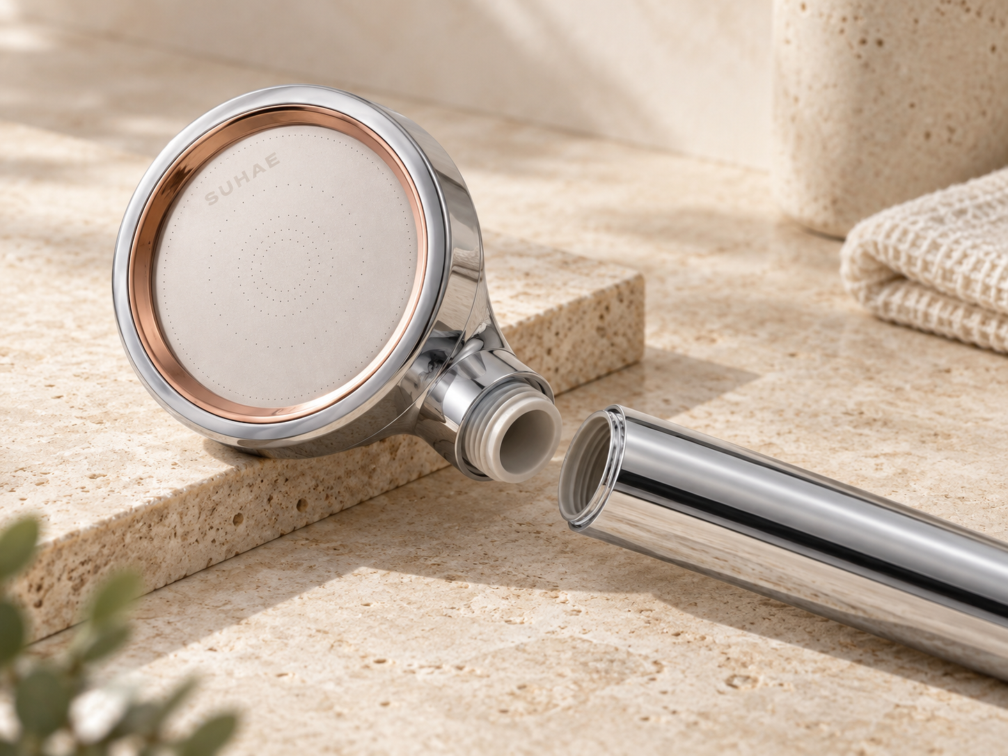 Opened SUHAE Radiance showing a non-chrome internal waterway